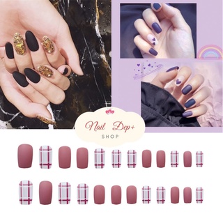 Set 24 móng tay giả , nail giả trang trí họa tiết trẻ trung năng động