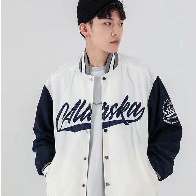 Áo khoác bomber CALASKA dù 2 lớp unisex nam nữ thu đông phối tay 2 màu | BigBuy360 - bigbuy360.vn