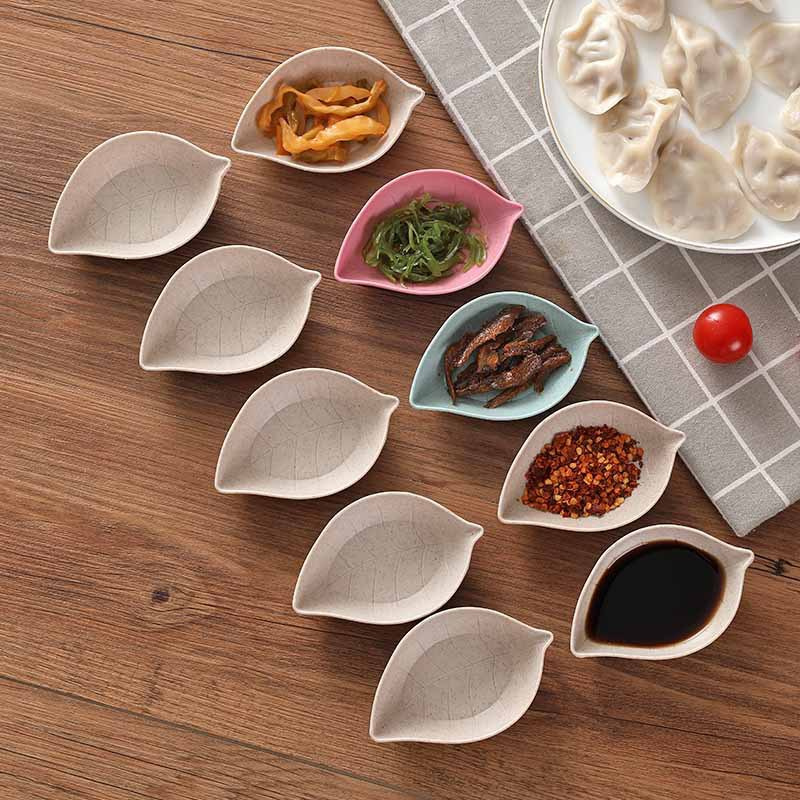 1 Đĩa Đựng Gia Vị Bằng Lúa Mạch Sáng Tạo Cho Nhà Bếp
