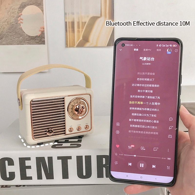 Loa Bluetooth Để Bàn Phong Cách Retro