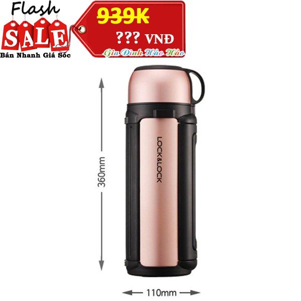 Bình Giữ Nhiệt Lock&Lock New Giant Hot Tank màu hồng ánh vàng Pink Gold LHC1413SG - 1.8L