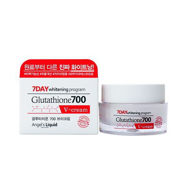 Set dưỡng trắng da (cream/toner/serum) 7 Day Whitening Program Glutathione 700 V-Cream