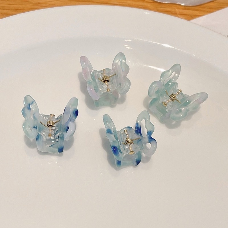 Bộ 2/4 Kẹp Tóc Càng Cua Hình Bướm Nhỏ Kiểu Dễ Thương Hàn Quốc