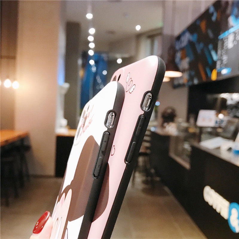 Ốp Điện Thoại Hình Chuột Mickey Minnie Cho iPhone 14 Pro Max 13 Pro Max 12 Pro Max 12 Mini 11 Pro Max 7 8 Plus SE 2020 X Xs Max XR