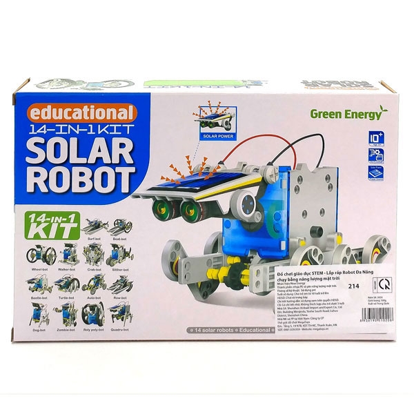 Đồ Chơi Giáo Dục STEM - Lắp Ráp Robot Đa Năng Chạy Bằng Năng Lượng Mặt Trời 214 - New Energy