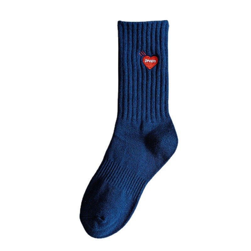 Vớ Human Made cotton thêu họa tiết hoạt hình phong cách Nhật Bản cổ điển thời trang đường phố