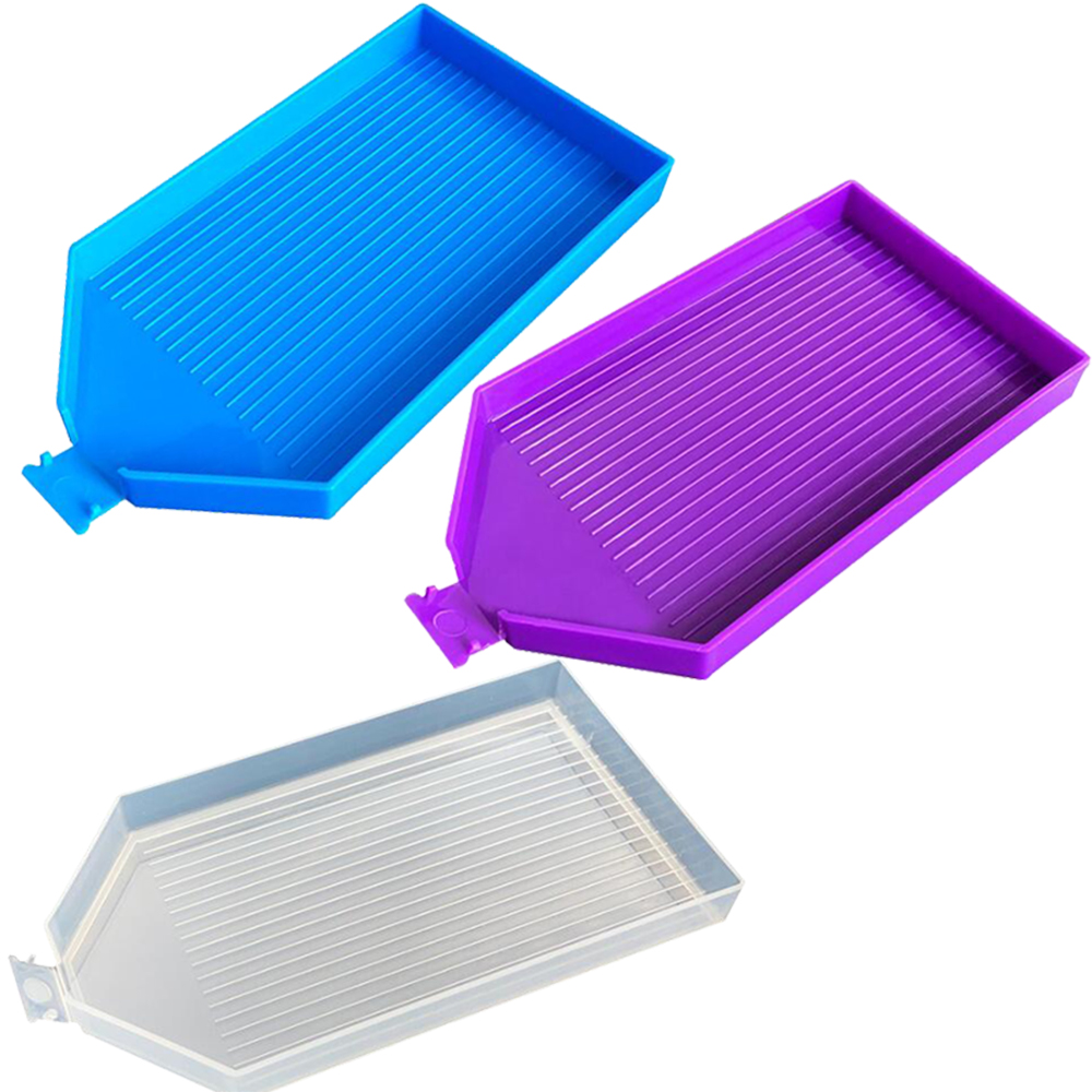 Khay nhựa hình vuông sức chứa lớn dùng làm tranh đính đá