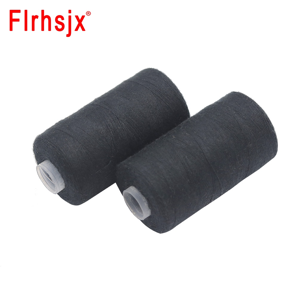 Cuộn Chỉ May 500-3000m Làm Từ Polyester Màu Trắng Đen&amp;amp;Máy May