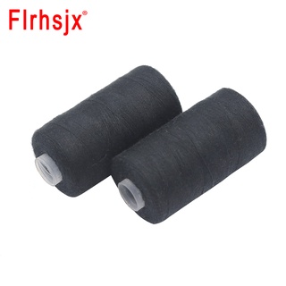 Cuộn Chỉ May 500-3000m Làm Từ Polyester Màu Trắng Đen&amp;Máy May