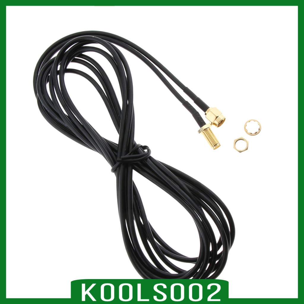 Antenna Adapter RP-SMA Extension Cable Cord for WiFi Wireless Router 3.3ft