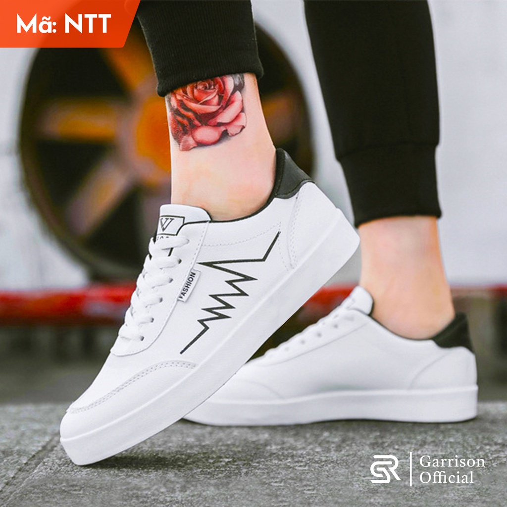 Giày Sneaker Nam Cao Cổ Trẻ Trung Phong Cách Hàn Quốc Da PU Bền Đẹp GARRISON OFFICIAL
