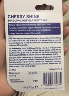 Son dưỡng ẩm môi Nivea - có màu