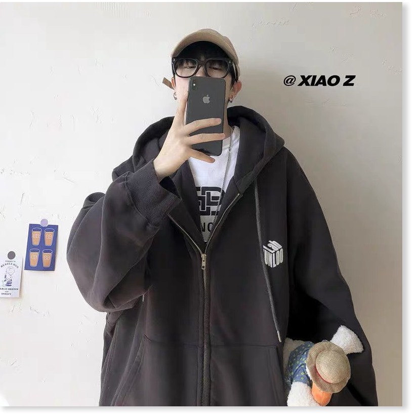 [FREE SHIP TOÀN QUỐC] ÁO KHOÁC HOODIE DÂY KÉO NAM FORM RỘNG CÁ TÍNH PHONG CÁCH HÀN QUỐC AB