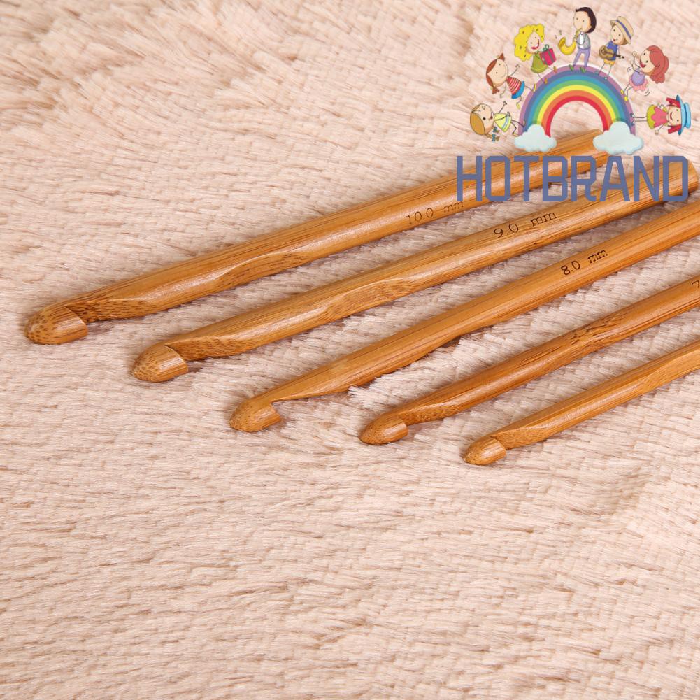 Kim móc len bằng tre 12 kích cỡ tiện dụng