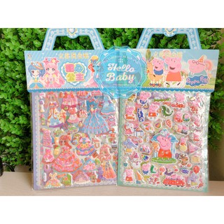 Hình dán Sticker 2 lớp dập nổi 3D cứng