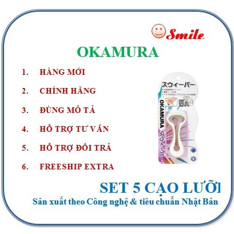 Combo 5 dụng cụ cạo lưỡi Okamura