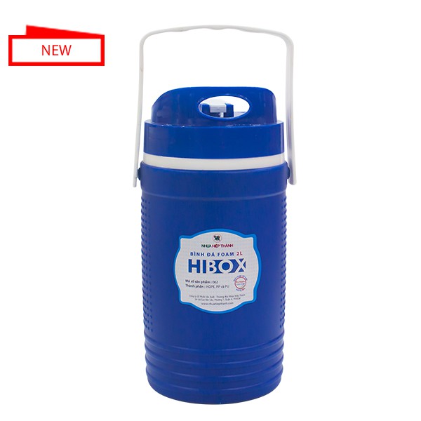 Bình giữ nhiệt nắp bật có quai xách Hibox nhựa Hiệp Thành loại 1.6L - 2L