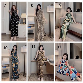 Đồ Bộ Cổ Yếm - Lụa Mai Ngô