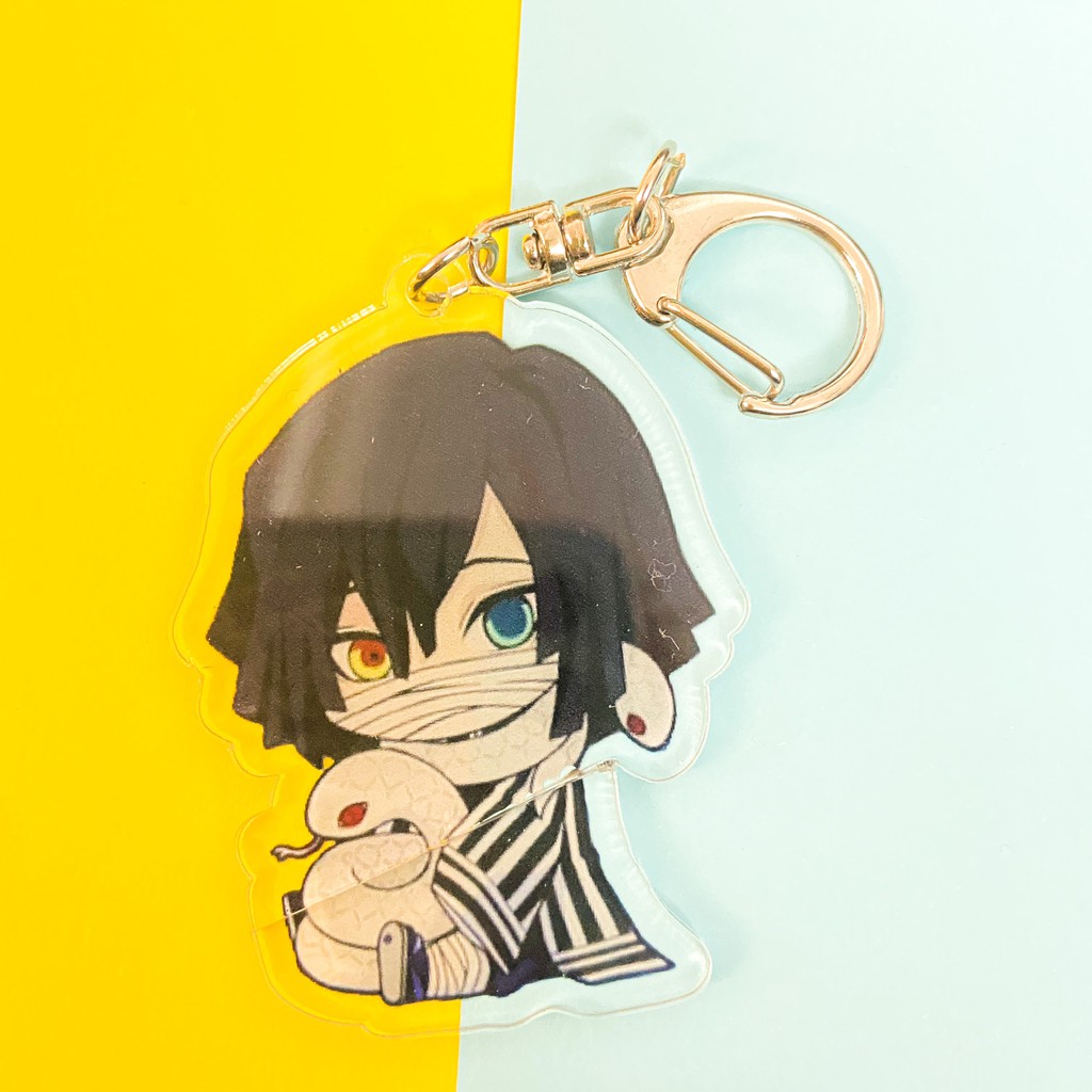 ( Mica trong acrylic ) Móc khóa DEMON SLAYER VER 2 quà tặng xinh xắn dễ thương in hình anime chibi