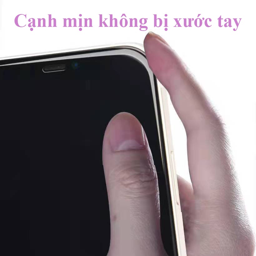 Cường Lực Kim cường TS cho iphone bo cạnh full màn phủ Nano chống vân tay siêu mượt