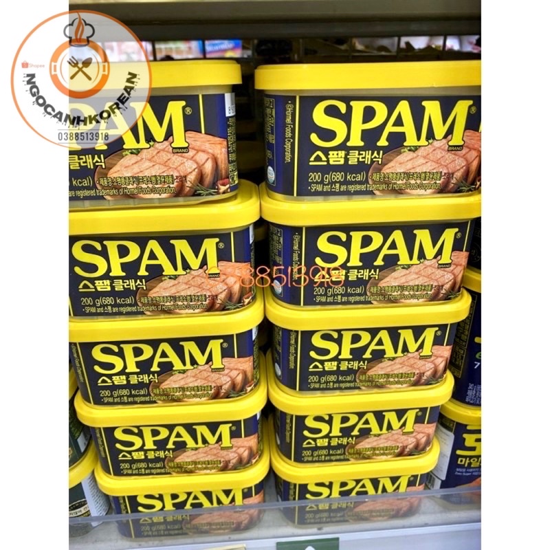 &lt;HOT&gt; Combo 10 hộp thịt hộp Spam CJ 200gr Classic