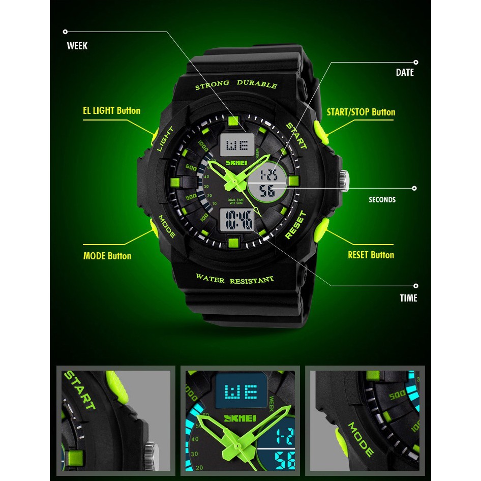 Đồng Hồ Skmei 1008 Hai Mặt Đồng Hồ Chống Thấm Nước Dành Cho Nam | BigBuy360 - bigbuy360.vn