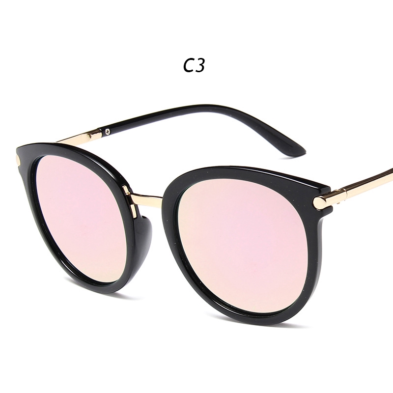 Kính Mát Gọng Tròn Chống Tia Uv400 Thời Trang Cho Nữ