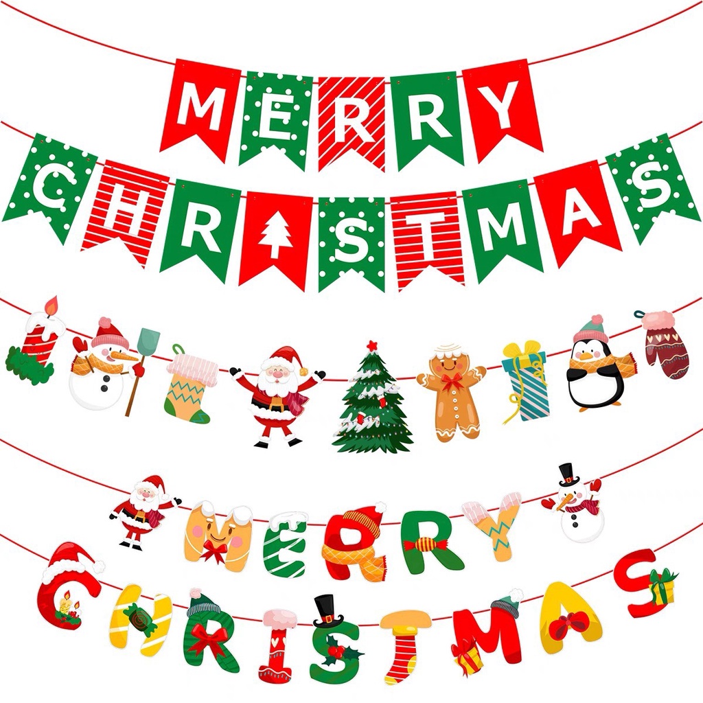 Dây Treo Chữ Trang Trí Giáng Sinh Noel ❤️ FREESHIP❤️ Chữ Merry Christmas ❤️ Momomart
