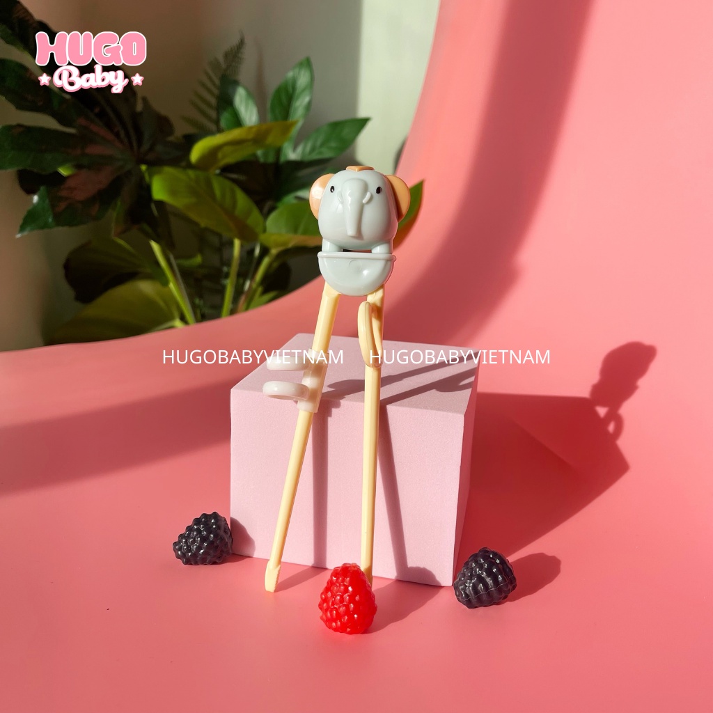 Đũa tập ăn cho bé xỏ ngón Little Bees - Hugo Baby