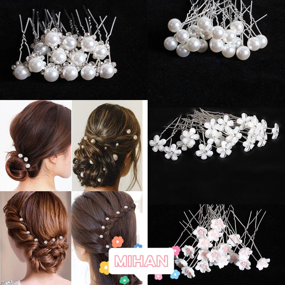 20 Trâm Cài Tóc Chữ U Hình Hoa Cho Cô Dâu MIHAN1