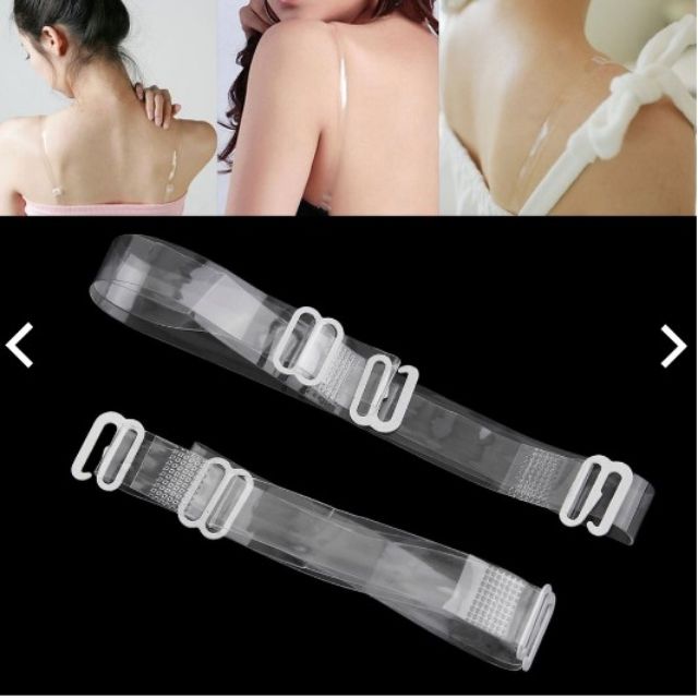 Dây áo trong suốt sợi dẹt Hàn Quốc