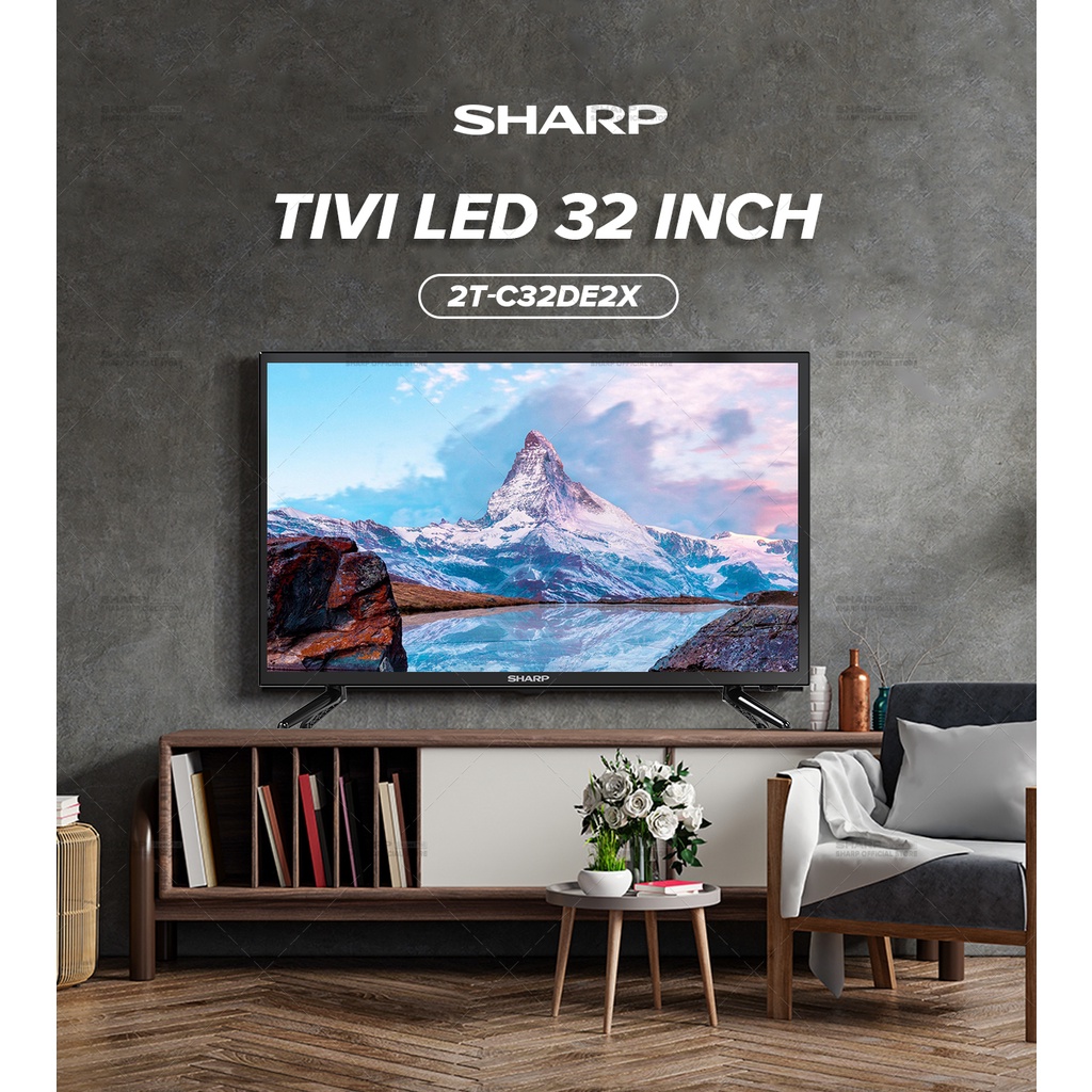 [Mã ELBAU7 giảm 7% đến 1TR][New model] TV Sharp LED HD 32'' - Điều khiển giọng nói + Google - BH 27 tháng