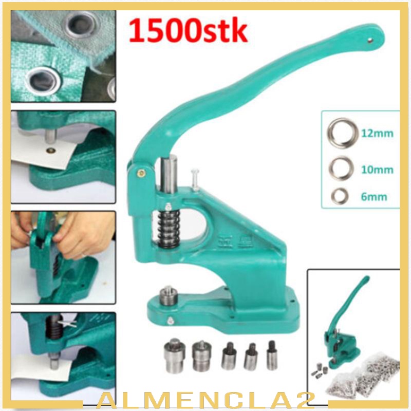 [ALMENCLA2] Hand Pressing Grommet Eyelets Machine Sewing Tool Snap Fastener Dies Mold Sets