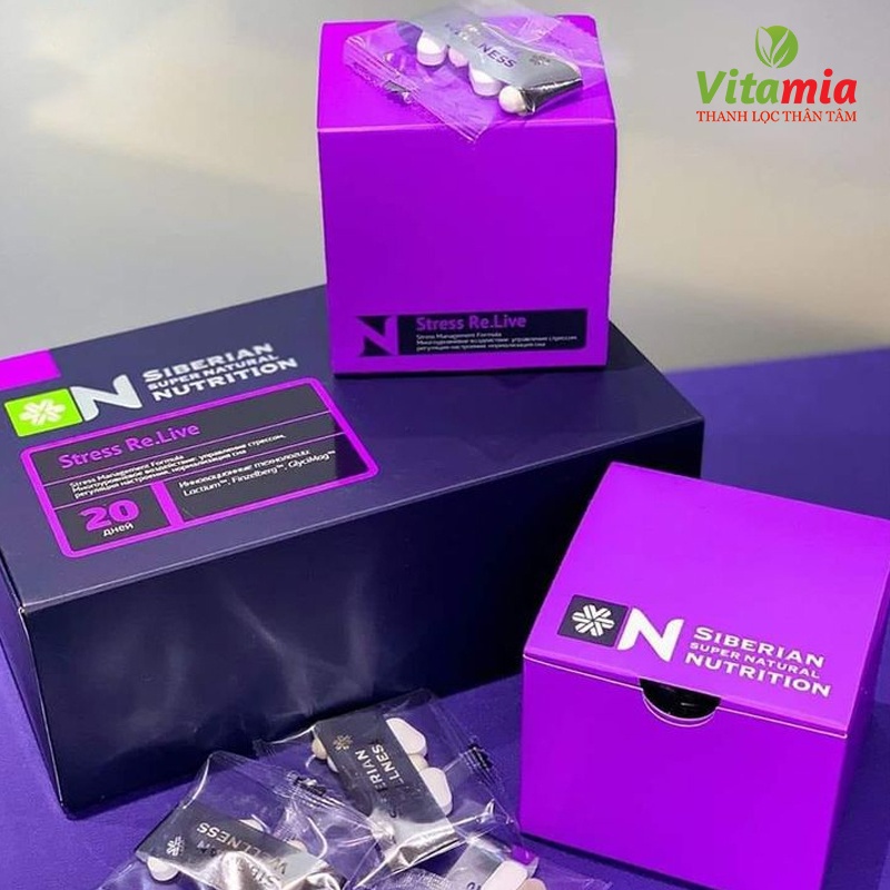 [ GIÁ SỈ ] - Siberian Super Natural Nutrition Stress Re.live, giảm căng thẳng thần kinh, giúp cải thiện giấc ngủ