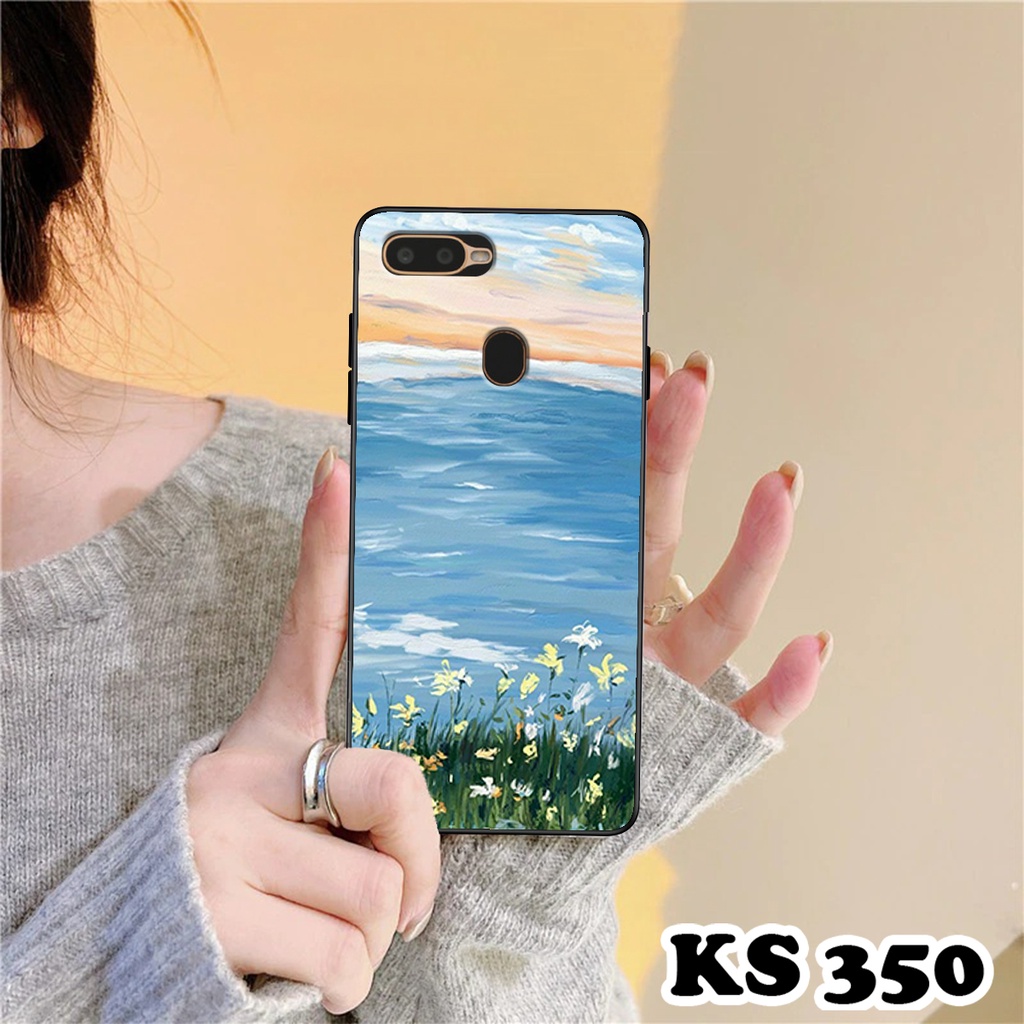 Ốp lưng Oppo A5s - Oppo A7 - Oppo A12 - Ốp in hình Cánh đồng hoa - Chất liệu TPU siêu bền
