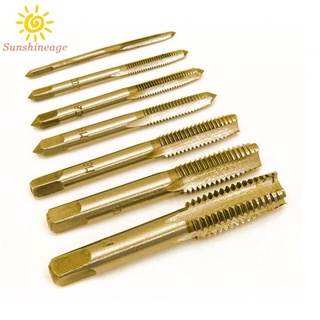 Tap Drill Bits 7pcs Drill Bits Gold M3-M12 Machine Screw Machine Thread
