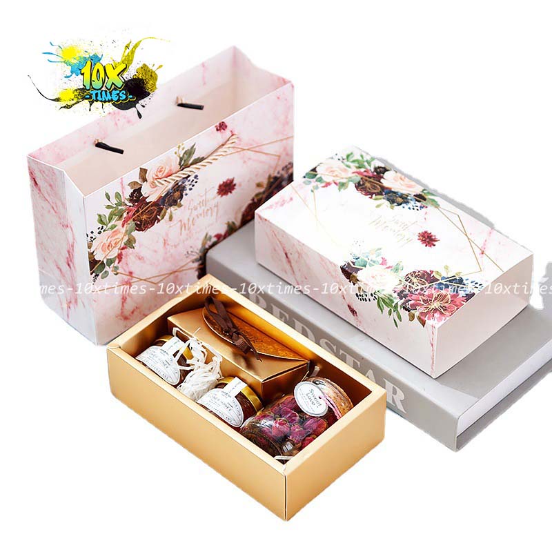 set túi hộp quà 16*9*5cm đựng son nước hoa trang sức phụ kiện  socola  tặng sinh nhật bạn gái bạn trai đối tác,valentine