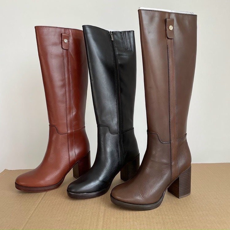 Giày bốt nữ dài cao cổ đến gối da thật Franco Sarto xuất Mỹ chuẩn auth full box - giày bốt đùi (ảnh thật của shop)