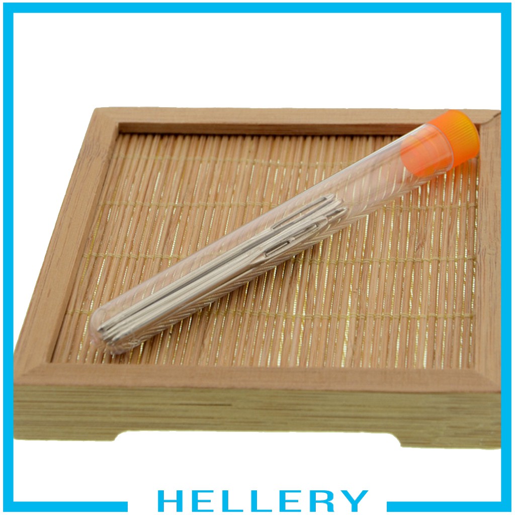 [HelleryVN] Set 9 Kim Móc Len Bằng Kim Loại Mắt To Blunt Cho Dự Án Đan Len