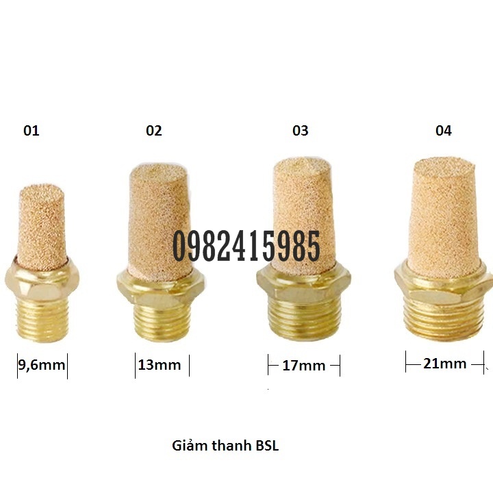 Giảm âm,tiêu âm   ren 01  02 03 04  đồng