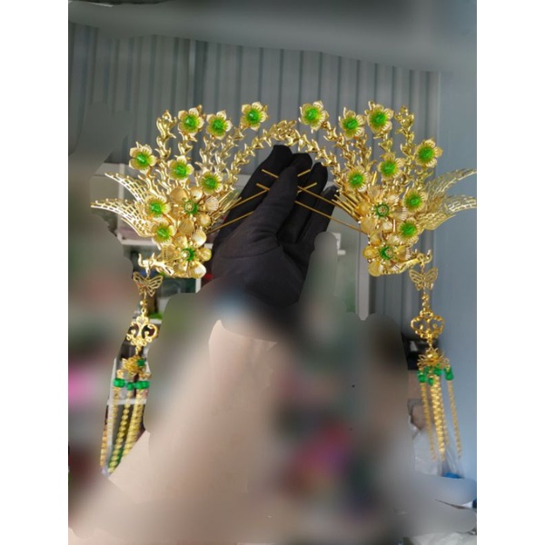 Độc quyền- Đôi trâm phượng hoàng cổ trang lớn cài mấn hầu đồng hoàng hậu