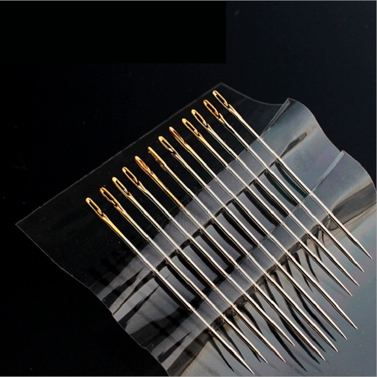 VĨ 12 KIM MAY VÁ THÊU THÙA KHÔNG CẦN XỎ CHỈ - ASSORTED SELF-THREADING NEEDLES