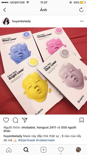 MẶT NẠ CAO SU DR.JART+ RUBBER MASK