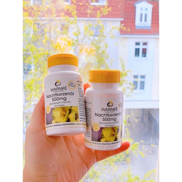 Tinh dầu hoa anh thảo Nachtkerzenöl 500 mg của Warnke 100v, hàng Đức.