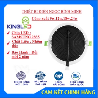 Đèn led âm trần siêu mỏng panel 9w,12w,18w,24w_Kingled