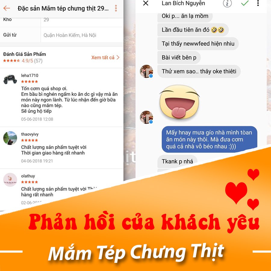 ĐẶC SẢN MẮM TÉP CHƯNG THỊT TÚ LOAN 29 HÀNG BÈ 500GR ( ẢNH THẬT)