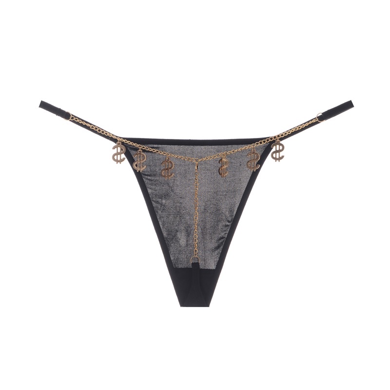 QL6021 - &lt;Có Size&gt; Quần Lót Dây Xích Gợi Cảm Charm Đô La - Lọt Khe Nữ Sexy