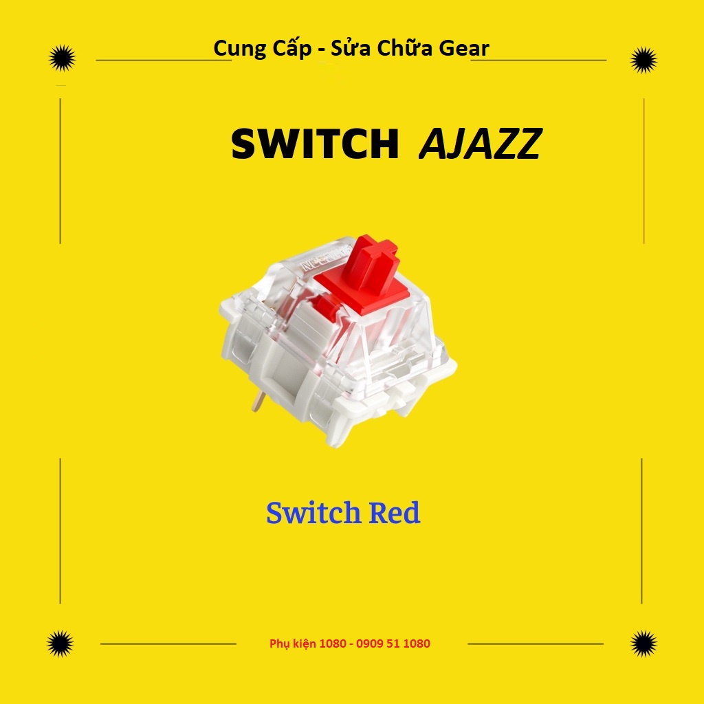 Gói 10/25/35/50 switch ajazz giá rẻ nhưng chất lượng rất tốt, dùng để thay cho bàn phím cơ Blue, Red, Brown