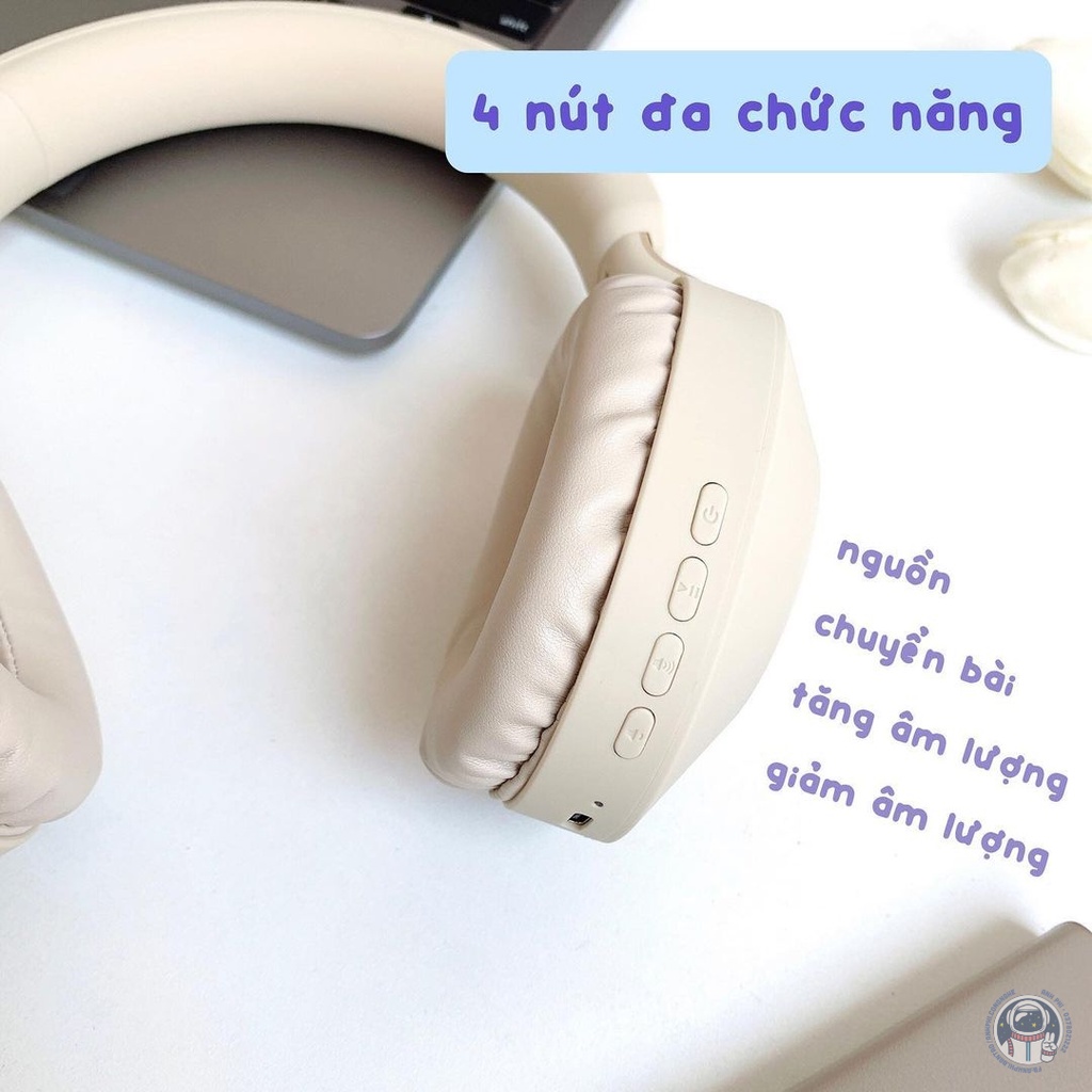 Headphone Tai Nghe Bluetooth Chụp Tai Có Micro Hàng Chính Hãng Bảo Hành 6 Tháng