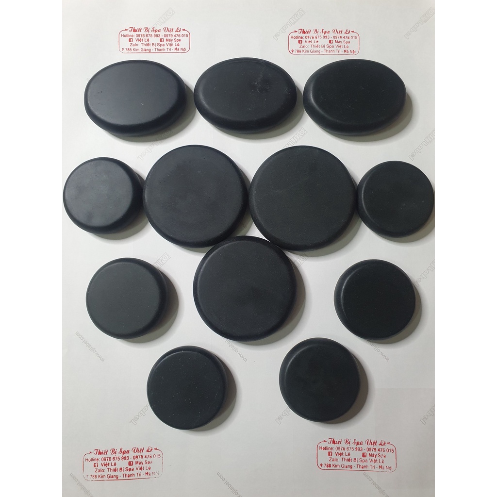 Đá Nóng Massage Body Đả Thông Kinh Lạc Oval 8x6cm , Tròn 8x8cm , 6x6cm - Hàng Cao cấp